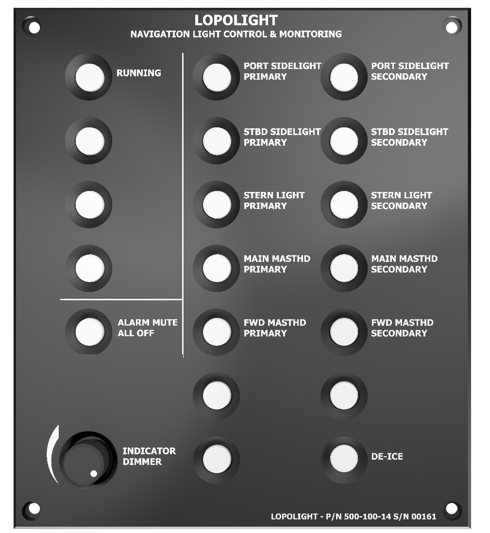 Lopolight control panel for NLC system, 14 button Lopolight control panel for NLC system, 14 button